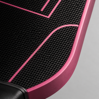 Raquette de pickleball en fibre de carbone brute Lingjun T700 PRO, bord allongé de 16 mm, norme USAPA, raquette professionnelle, logo personnalisé OEM ODM