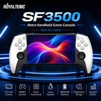 Console de jeu portable rétro SF3500 avec écran de 5,5 pouces, zéro latence, système Linux 64 Go, batterie 3000 mAh, design ergonomique pour le dropshipping