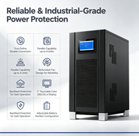Onduleur triphasé basse fréquence en ligne 380V 10KVA à 200KVA PF0.8 avec contrôle DSP et transformateur d'isolement galvanique pour centre de données