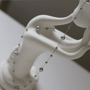 Collar colgante de moda de acero inoxidable 316L personalizado, joyería fina, collares tipo lariat para mujer - Product Image 4