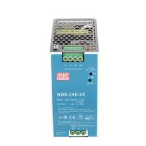 Alimentation à découpage sur rail DIN Mean Well NDR-240-24, 24V 10A 240W, entrée 90-264VAC, PFC - Product Image 1