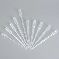 Pipette de transfert en plastique de haute qualité 1 ml 2 ml 3 ml pour le transfert de petites quantités de solution