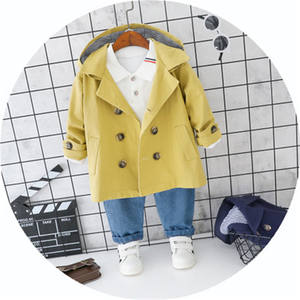 Traje de 3 piezas para bebé/niño: Body de manga larga, pantalón de cintura alta y abrigo formal - Fabricante chino - Product Image 2