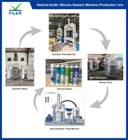 Machine industrielle de mastic de silicone neutre/acide/RTV acétique/PU/bois/acrylique silicone produit couleur liquide mélangeur machine