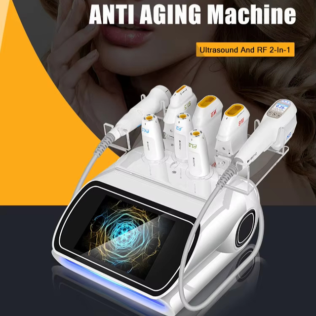 Useful MFU 7D Hifu RF Machine Effective Face Lifting Winkle Removal 10 Cartridges for Hifu 22D Painless Anti-aging Machine