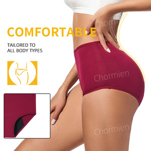 Hot Selling Four <strong>Layers</strong> <strong>Mid</strong> Waist Sexy Leak Proof High Absorption Menstrual Panties for Girls - Product Image 4