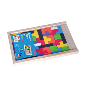 Puzzle russe en bois éducation précoce couleur forme Gameant pensée logique <span class=keywords><strong>Cube</strong></span> jouet - Product Image 4