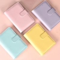 Maßgefertigtes A4 A5 A6 PU-Leder Macaron Tagebuch 6-Ring Loseblatt-Journal Budget-Planer Binder Notizbuch mit Magnetverschluss