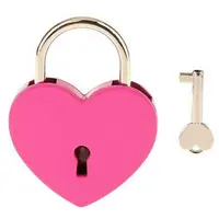 Mini Love Heart Padlock for Gift Box, Zinc Alloy Metal Lock