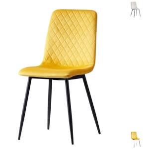 Silla de Comedor de Terciopelo Moderna y Lujosa de Estilo Nórdico, Color Personalizado, Patas de Metal, Tela+Hierro, NOZTI EXPORTS, No Plegable, para el Hogar, Novedad 2025 - Product Image 3