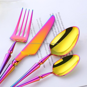 ชุด Flatware กระจกเงาสีรุ้งคุณภาพดีที่สุด - Product Image 2