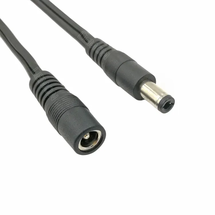 2 Pin 2.5mm 5.5mm DC5521 5521 5.5mm x 2.1mm 5.5x2.1 Male to Female Jack Plug Connector Extension DC Power Cable