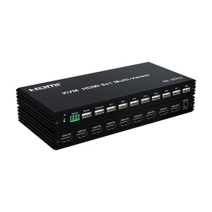 Commutateur multi-visionneur HDMI KVM 8x1 4K 30Hz, 8 entrées 1 sortie, télécommande IR, contrôle du clavier et de la souris USB - Product Image 1