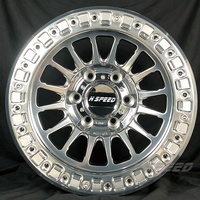Rines Todoterreno de Aleación de Aluminio de 17 y 18 Pulgadas, 6x139.7, 6X135, con Acabado Mecanizado y Beadlock Real, para Toyota, Ford F-150, Chevrolet, Nissan Patrol