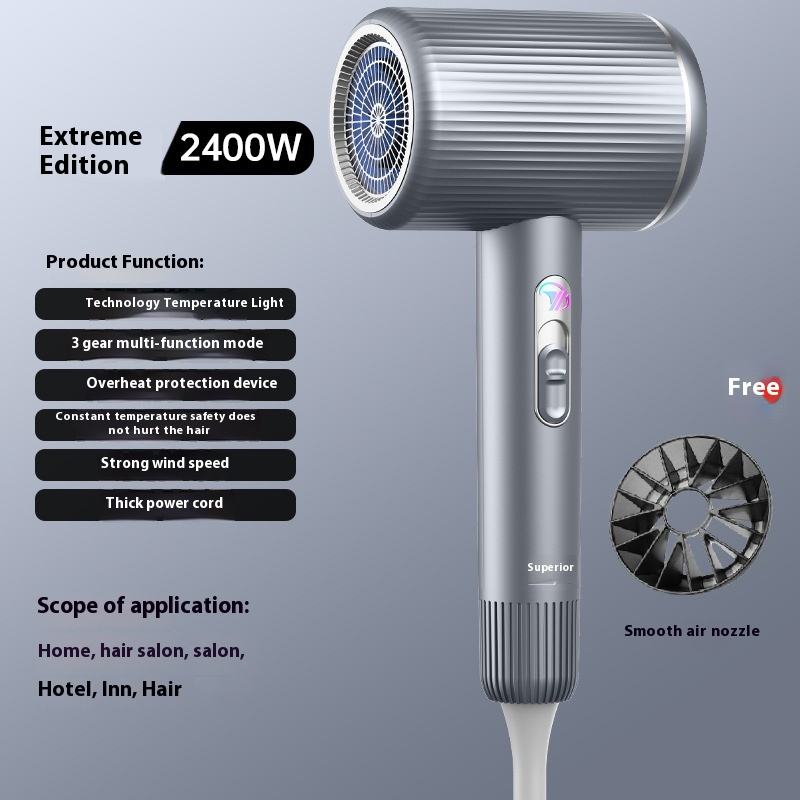 Y10 gris argent 2400W + buse à air machine unique