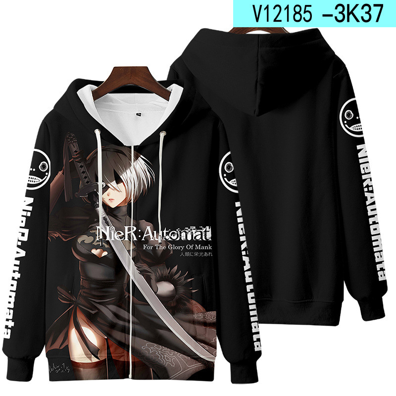 Felpa Con Cappuccio Unisex Eroe Cosplay 3D Con Cerniera - Stampa Digitale, Tasche, Taglie S-3XL