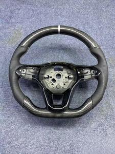 Accessoires de voiture, housse de <span class=keywords><strong>volant</strong></span> en fibre de carbone et daim pour Volkswagen VW Scirocco Golf GTD Variant Jetta GLI <span class=keywords><strong>Polo</strong></span> GTI - Product Image 4