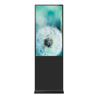 Afficheur numérique et écran tactile LCD de 43, 49, 55, 65 pouces, kiosque totem, écran tactile, lecteur publicitaire intelligent WIFI pour intérieur, support au sol