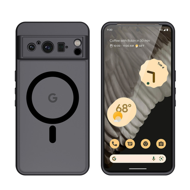 Suitable for Google Pixel 8/9 Pro Magnetic Phone Case Google Pixel 8/9A Skin Feeling Matte 2-in-1 Anti-Drop Protective Case