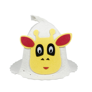 Custom Rolking 100% Wool <b>Sauna</b> Hat for Adults Image Cartoon Animal Design Full Color Packaging Customization OEM/ODM Order - Product Image 2