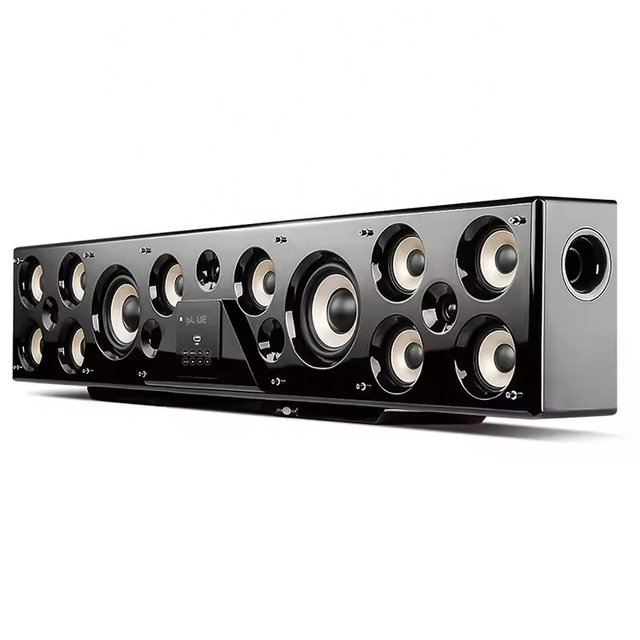 2.0CH Wireless Portable Home Theater System Speaker 5W Soundbar Built-in Subwoofer USB AUX Function Battery Powered RGB LED