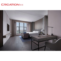 Ensemble de meubles d'hôtel modernes de luxe, mobilier d'hôtel 5 étoiles, personnalisation sur mesure de la suite pour projet
