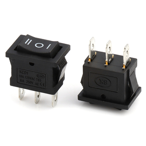 15x21mm 3 vị trí thuyền Rocker chuyển 3pin KCD1-106 Rocker chuyển SPST ON-OFF-on 250V 6A 3 cách rocker chuyển đổi - Product Image 1
