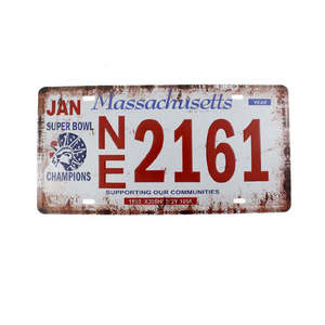 Logotipo de estilo americano <span class=keywords><strong>Route</strong></span> <span class=keywords><strong>66</strong></span> reflectante vintage personalizado coche en relieve placa de matrícula - Product Image 3