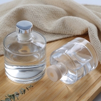 Bouteille de parfum en verre avec bouchon en bois pour voiture, 50ml