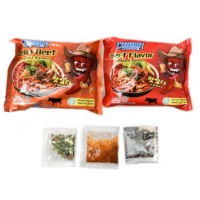 Nouilles en sachet Soupe chinoise très vendue Nouilles de restauration rapide Nouilles instantanées halal