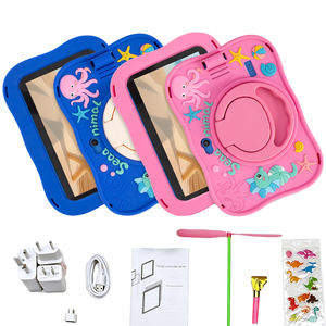New 2026 Rugged Kids <b>Tablet</b> PC Android 15 64GB 4GB <b>7</b>-inch Anti-drop WiFi Learning Gaming <b>Tablet</b> with Free Gifts Silicone Case - Product Image 1