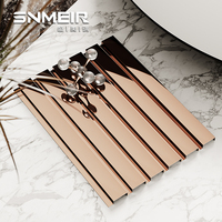 Panneau cannelé en acier inoxydable de haute qualité pour murs intérieurs Offre Spéciale la maison persienne murale en métal prix usine décoration de fond
