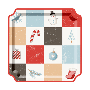 Platos Desechables para Postre DAMAI de Navidad, Platos de Papel con Forma Especial Navideña, Servilletas para Decoraciones Navideñas al Aire Libre - Product Image 6