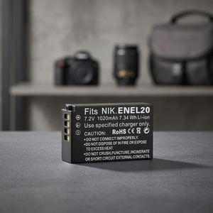 แบตเตอรี่กล้องแบบชาร์จได้ EN-EL20 Li-ion 3.8V-7.4V มีสินค้าในสต็อกสำหรับ Coolpix J1 J2 J3 S1 AW1 V3 EL20a - Product Image 3