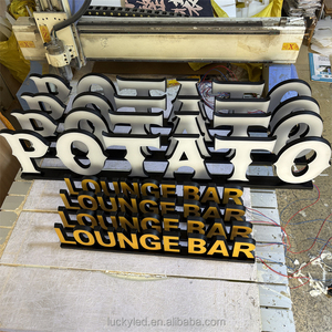 Tùy chỉnh bảng TOP <span class=keywords><strong>LED</strong></span> hiển thị tên thương hiệu trong Nhà Biển Báo Kinh Doanh truy cập Acrylic thư miễn phí đứng dấu hiệu - Product Image 3