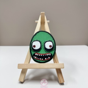 Biểu tượng tùy chỉnh số hóa dịch vụ thêu mặc quần áo thêu các bản vá lỗi với đúc móc và vòng lặp - Product Image 3