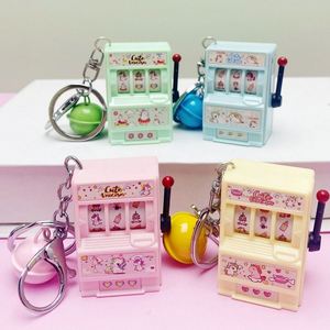 Top Sale Colorful Funny Game Plastic Slot Machine <b>Key</b> <b>Chain</b> Mini Slot Games Party Gifts Souvenirs - Product Image 5