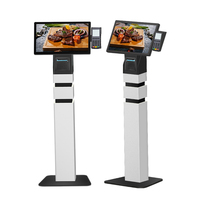 Terminal de paiement intelligent autoportant, kiosque à écran tactile en libre-service avec imprimante