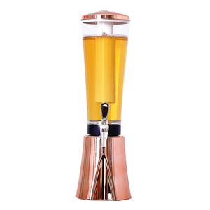 Barra multicolor al por mayor suministros 3L cerveza vino bebida fría bebida dispensador Mesa torre <span class=keywords><strong>de</strong></span> cerveza <span class=keywords><strong>con</strong></span> tubo <span class=keywords><strong>de</strong></span> hielo LED - Product Image 2