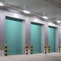 Porte sectionnelle en acier électrique, porte de garage enroulable en alliage d'aluminium, volet roulant manuel, porte coupe-vent, porte de garage personnalisée pour entrepôt ZQD