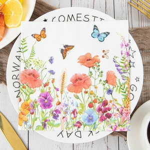 Biểu tượng tùy chỉnh in ấn dùng một lần Chất lượng cao khăn giấy Cocktail Khăn ăn - Product Image 2