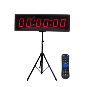LED <b>Digital</b> Timer <b>Clock</b> Rectangle Scoreboard Display with Remote Start Stop USB and <b>Battery</b> Power for Training Competition - Product Image 1