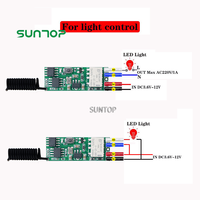 Télécommande sans fil RF 433mhz Relais Récepteur DC 3.6V 6V 12V 24V 30V 1CH Module Pour Lampe LED DIY