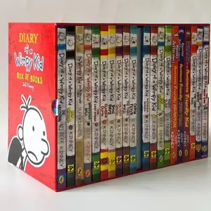 Venta caliente 22 libros/set DIARIO DE UN Wimpy Kid Comic Set Aprendizaje de libros de idioma inglés para niños libros de cuentos para niños