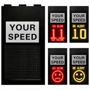 Señal de Límite de Velocidad con Radar Solar y Cara Sonriente para Carreteras Escolares, Impermeable, Reflectante, Recordatorio de Exceso de Velocidad - Product Image 1
