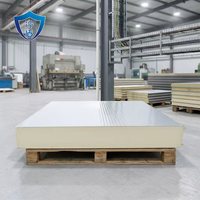 Panneau de stockage frigorifique ignifuge en PU et PIR, épaisseur 50-200 mm, mur isolé pour chambre froide et chambre froide modulaire