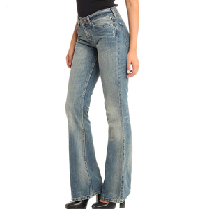 Nouveauté : Jeans à jambes larges pour femmes, denim de haute qualité, mélange de polyester et d'élasthanne confortable, écologique, taille haute, longueur intégrale - Product Image 3