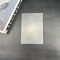 Pochettes de budget A5 A6 A7 en PP dépoli, à chargement latéral, spirales, feuilles mobiles, 6 trous, pour rangement