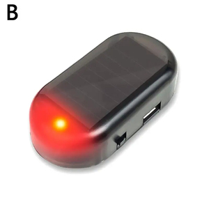 Luz de Seguridad para Automóvil, Alimentada por Energía Solar, Simulación de Alarma Antirrobo Inalámbrica, Lámpara de Campamento con LED Intermitente - Product Image 4
