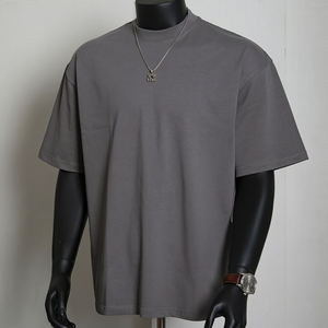 เสื้อยืดเปล่าสีพื้นแบบเรียบง่าย ผ้าฝ้าย 100% เนื้อหนา ขายส่ง สีพื้น พิมพ์ลายได้ ผู้ชาย ไซส์ใหญ่ ยูนิเซ็กซ์ รุ่น 6658 - Product Image 2